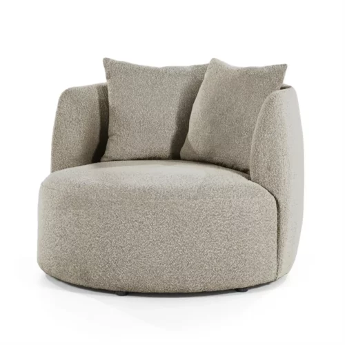 Fauteuil Louis met kussen – zand Spark