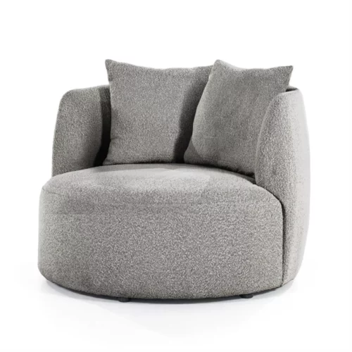 Fauteuil Louis met kussen – grijs Spark