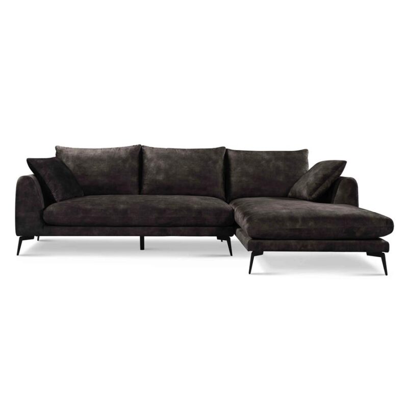Nottingham  2 5-AL + Chaise R – Adore 029 Anthracite Grey