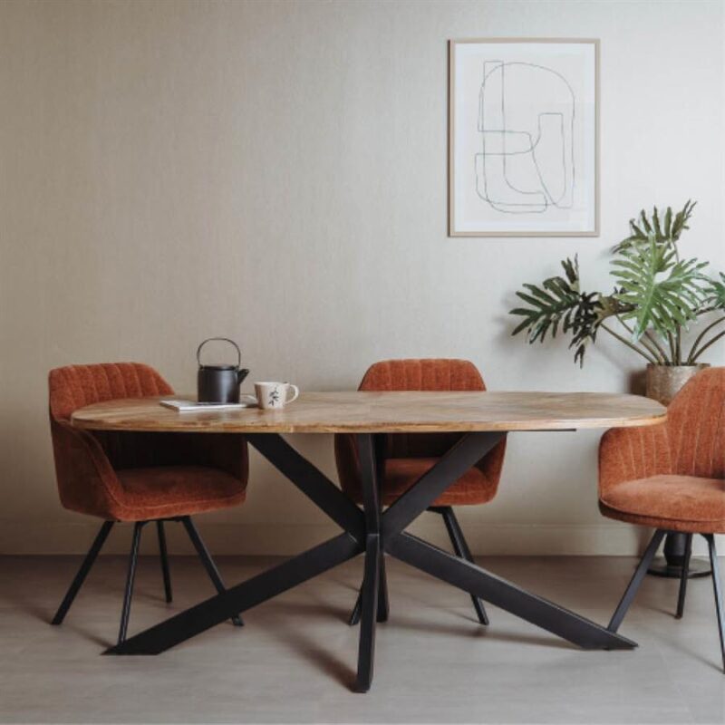 Silvi Eetkamertafel naturel 180 cm