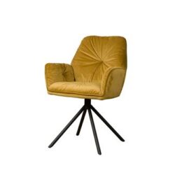 Palma Armstoel - fabric Bluvel 68 yellow