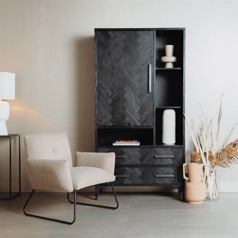 Dante Fauteuil – fabric Teddy MJ83 Light brown