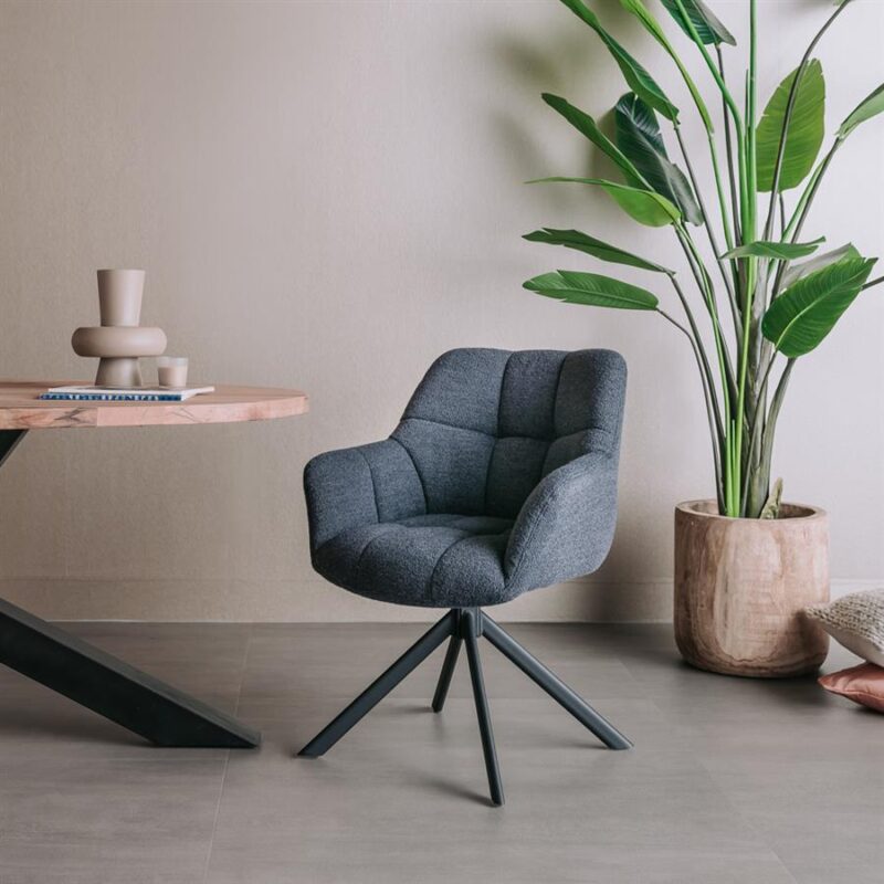 Alba Armstoel – Alpine indigo 90 (draaibaar)