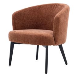 Fauteuil Albi - fabric Nature 500 Pearl copper