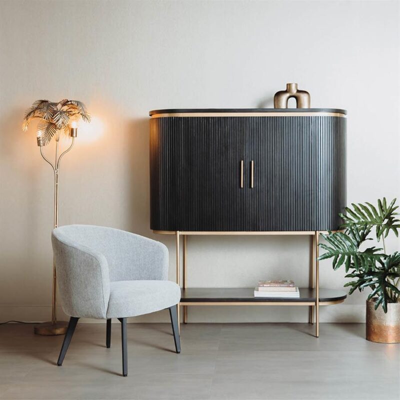 Fauteuil Albi – fabric Nature 452 Blue grey