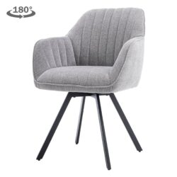 Bruno Armstoel –  fabric Nature 452 Blue grey (draaibaar)