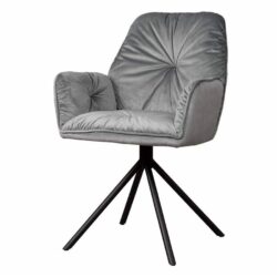 Palma Armstoel – fabric Bluvel 14 grey