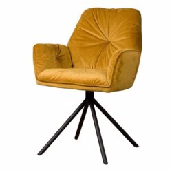 Palma Armstoel – fabric Bluvel 68 yellow