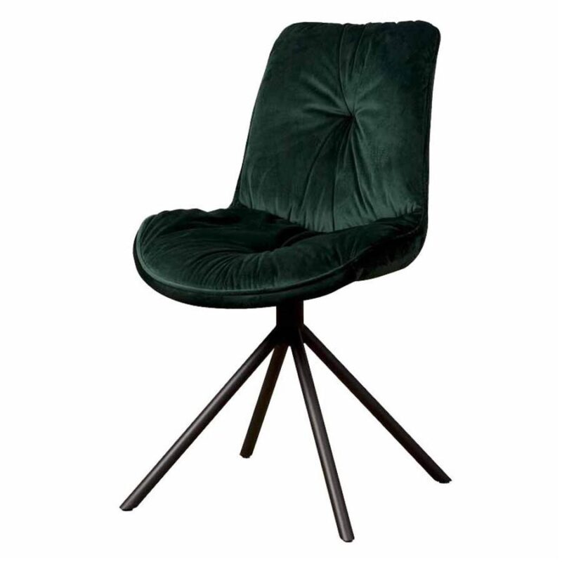 Palma Stoel – fabric Bluvel 78 green