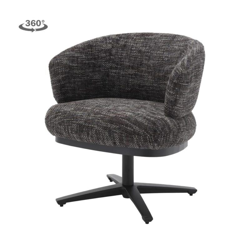 Perca Lounge Armstoel fabric TED 17 blue-grey