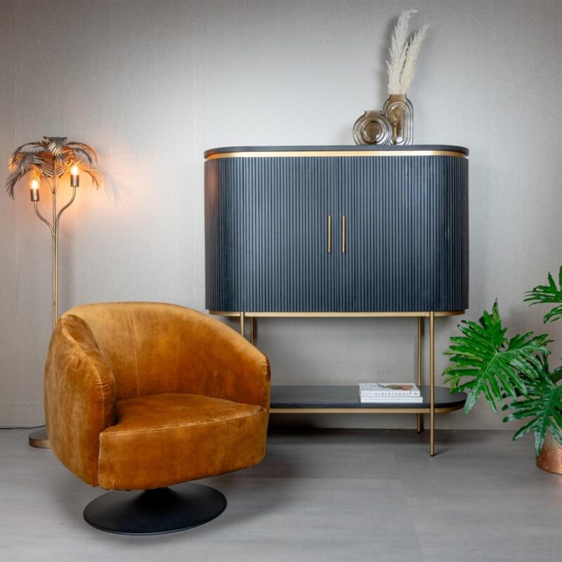 Fauteuil Barga – Bliss 13 gold (draaibaar)