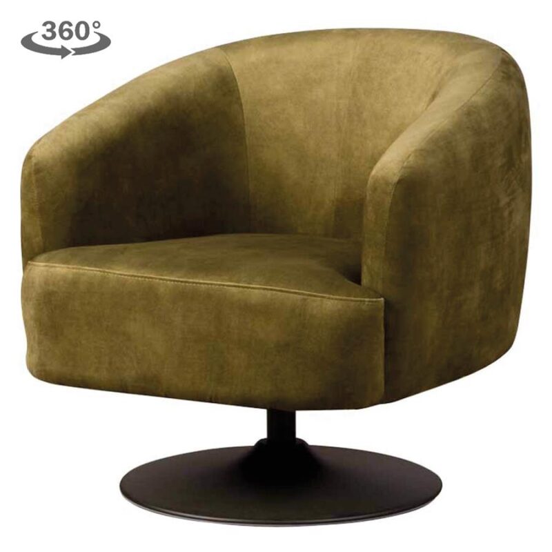 Fauteuil Barga - Bliss 19 green (draaibaar)