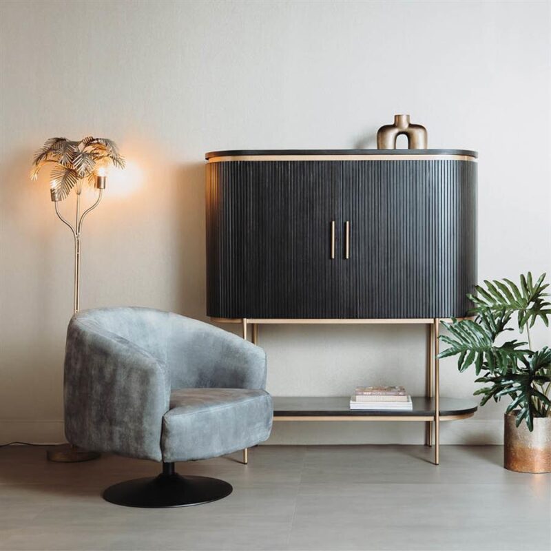 Fauteuil Barga – Bliss 4 grey (draaibaar)