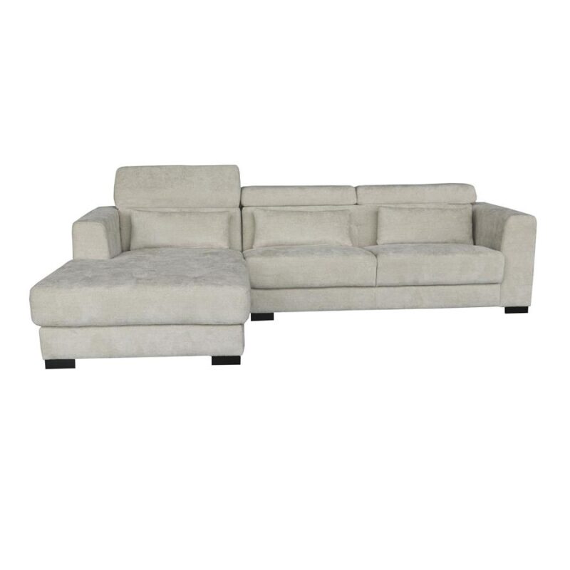 Brighton Chaise L + 3-AR – fabric XS85 15 Ivory