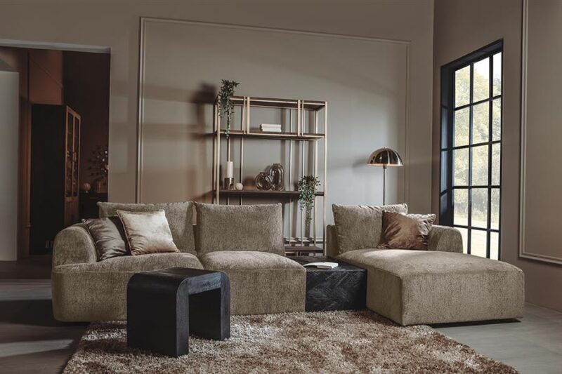 Canterbury 2 5-AL + Chaise R – Mona 120 Taupe