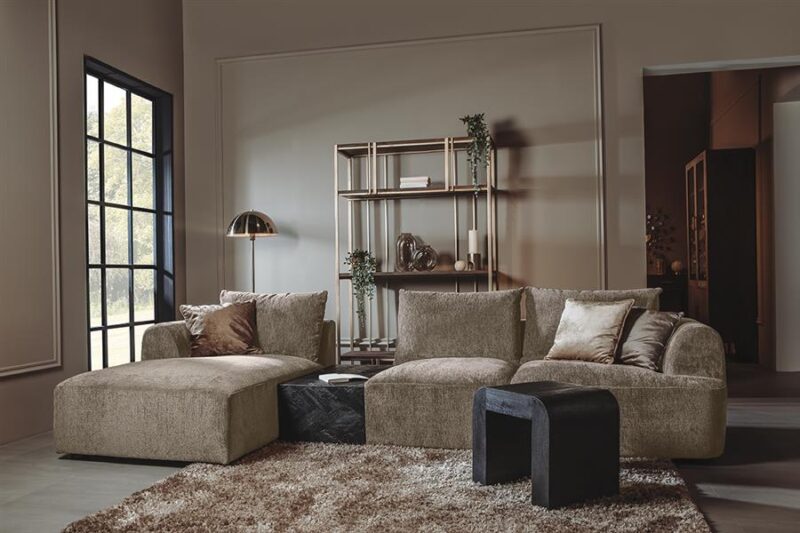 Canterbury 2 5-AR + Chaise L - Mona 120 Taupe