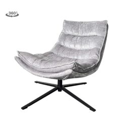 Venice Fauteuil – fabric BMG804 light grey (draaibaar)