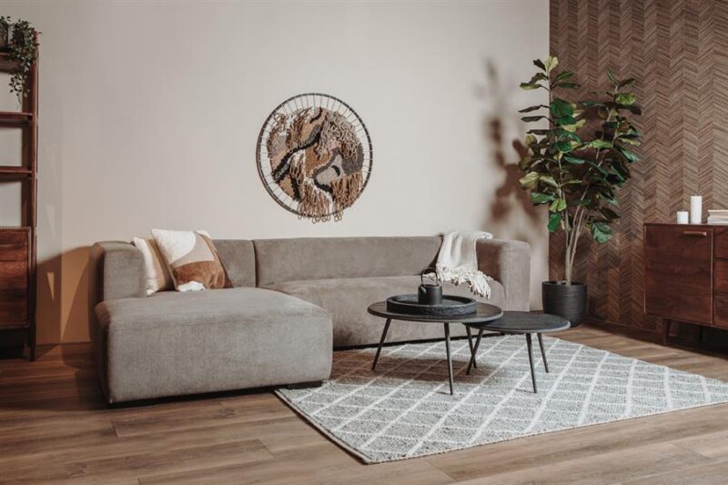 Glasgow 2 5-AR + Chaise L – Enjoy 431 Beige Grey