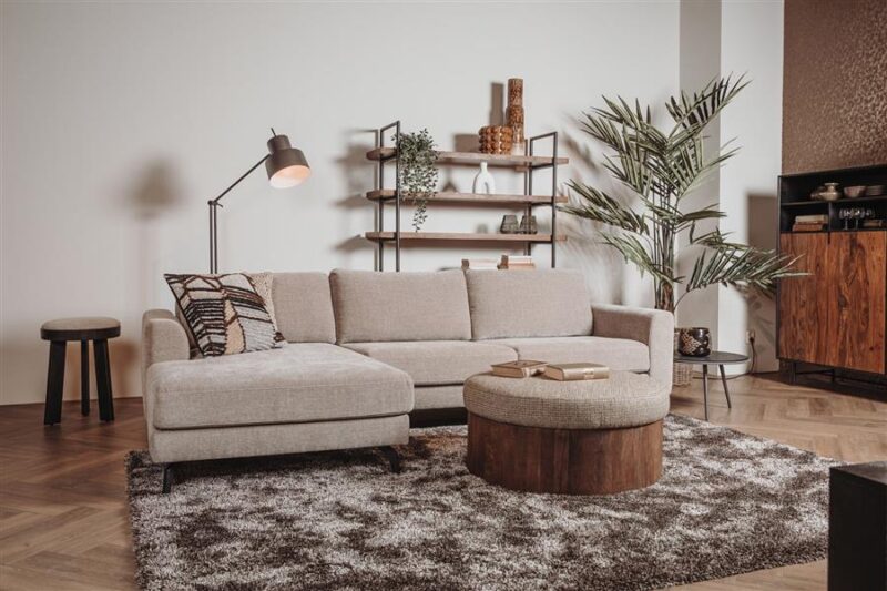 Highlands 2 5-AR+ Chaise L – Nature 120 Beige Grey