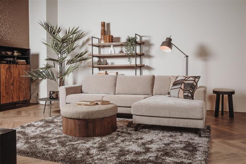 Highlands 2 5-AL + Chaise R – Nature 120 Beige Grey