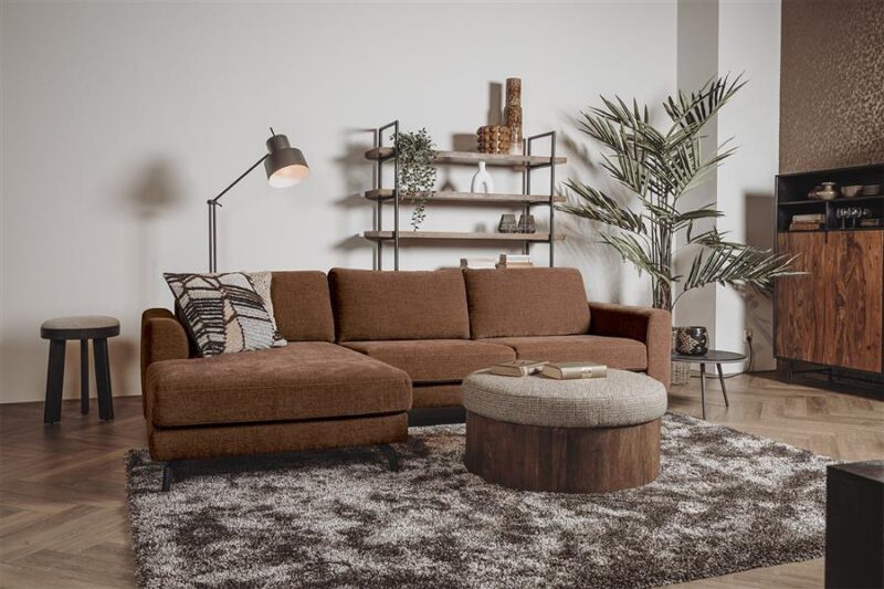 Highlands 2 5-AR + Chaise L – Nature 500 Pearl Copper