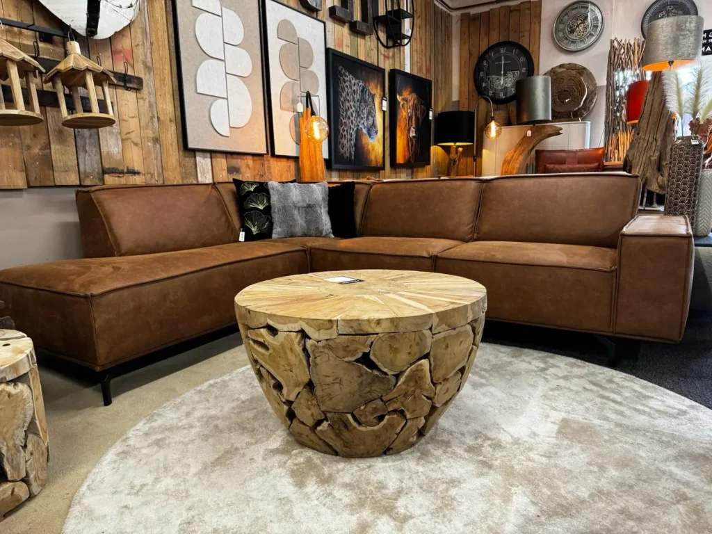 Hoekbank Marvin eco leder