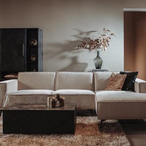 Leeds 2 5-AL + Chaise R - City 120 Beige