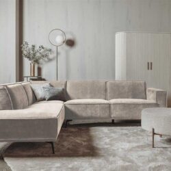 Leeds 2 5-AR + Ottoman L – City 120 Beige
