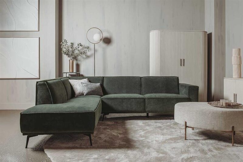 Leeds 2 5-AR + Ottoman L – City 355 Bottle Green