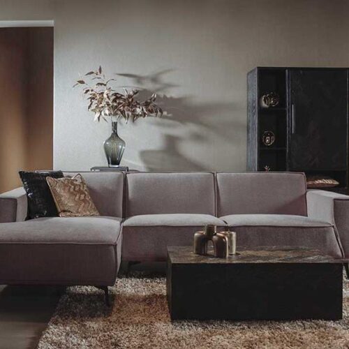 Leeds 2 5-AR + Chaise L – City 453 Moss Grey