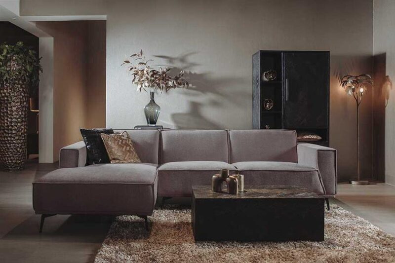 Leeds 2 5-AR + Chaise L – City 453 Moss Grey