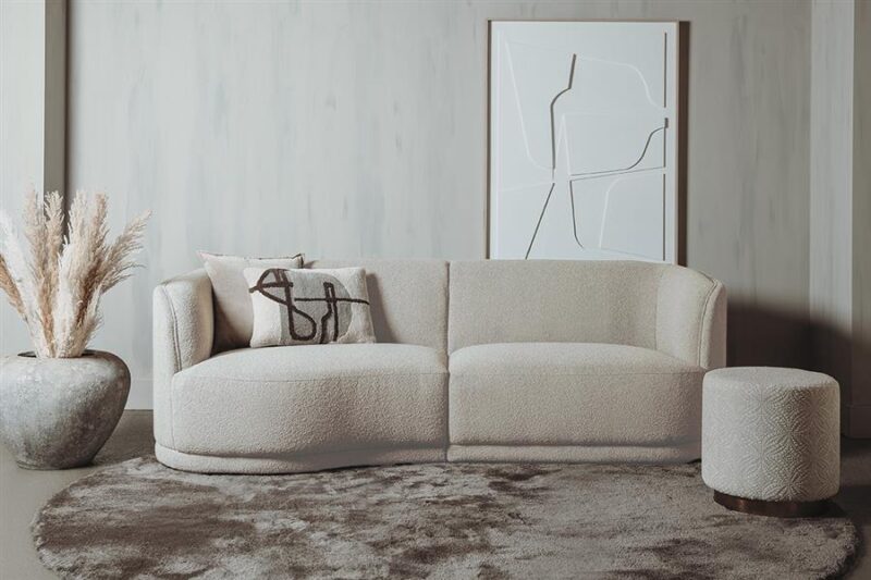 Leicester Sofa 240 round left – Copenhagen 900 Light Ivory