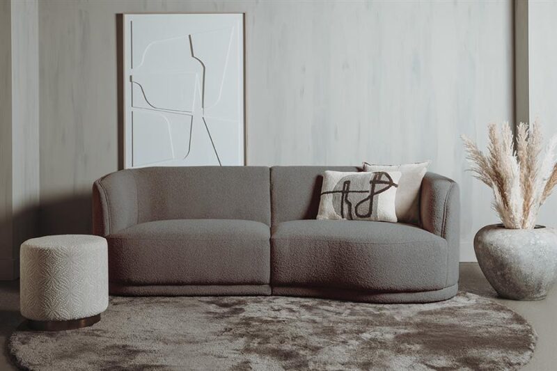 Leicester Sofa 240 round right – Copenhagen 903 Taupe