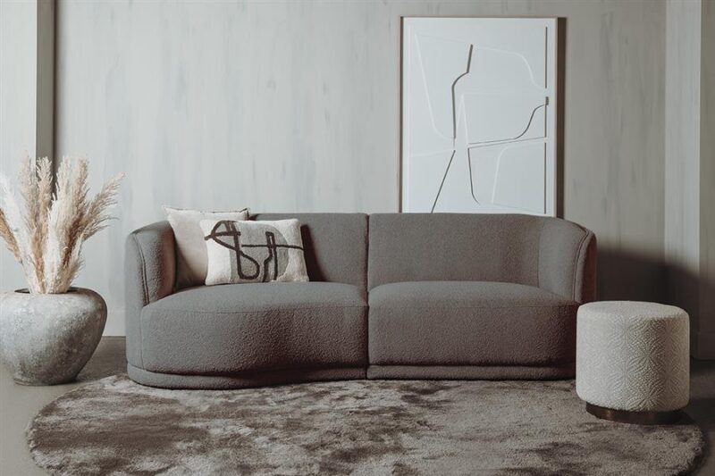 Leicester Sofa 240 round left – Copenhagen 903 Taupe