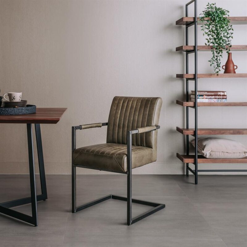 Ferro Armstoel – fabric Savannah green