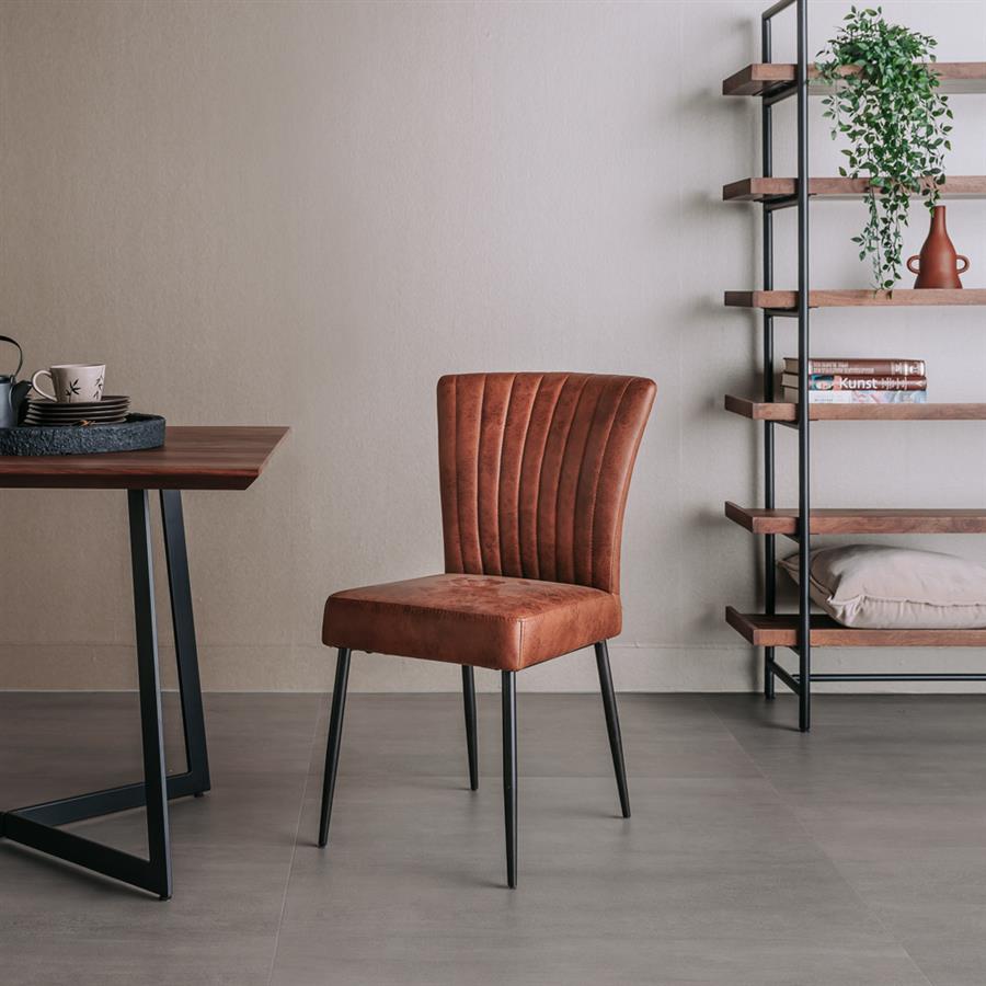 Toledo Stoel – fabric Savannah light brown