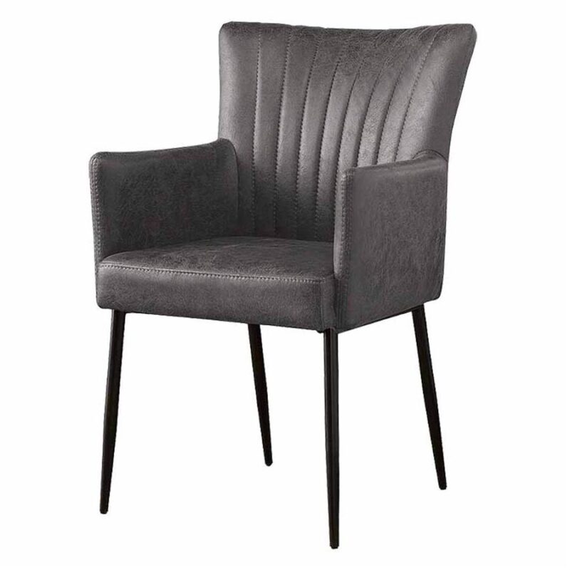 Toledo Armstoel – fabric Savannah anthracite
