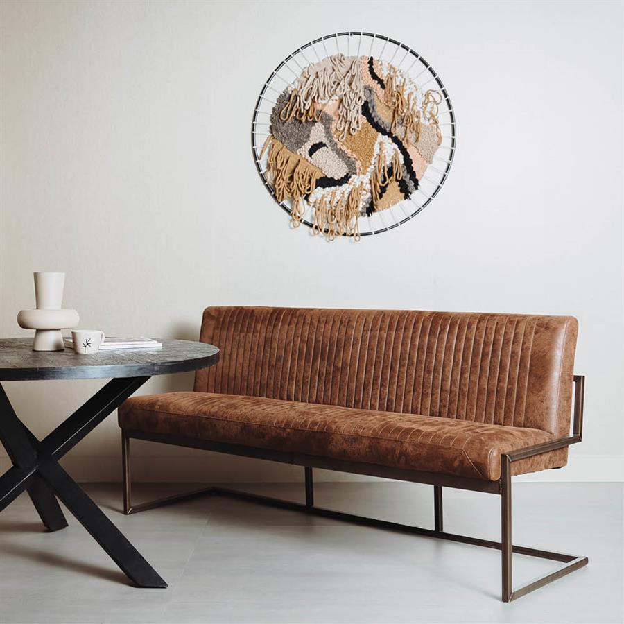 Ferro Bankje 135 – fabric Savannah light brown