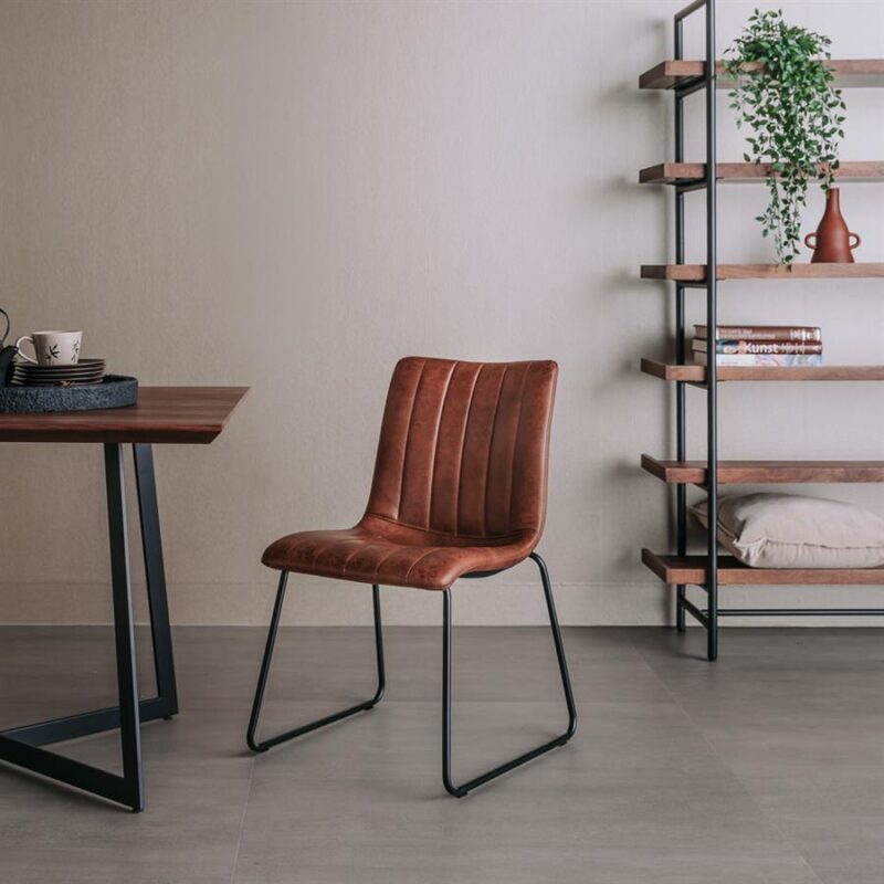 Bunol Stoel – fabric Savannah light brown