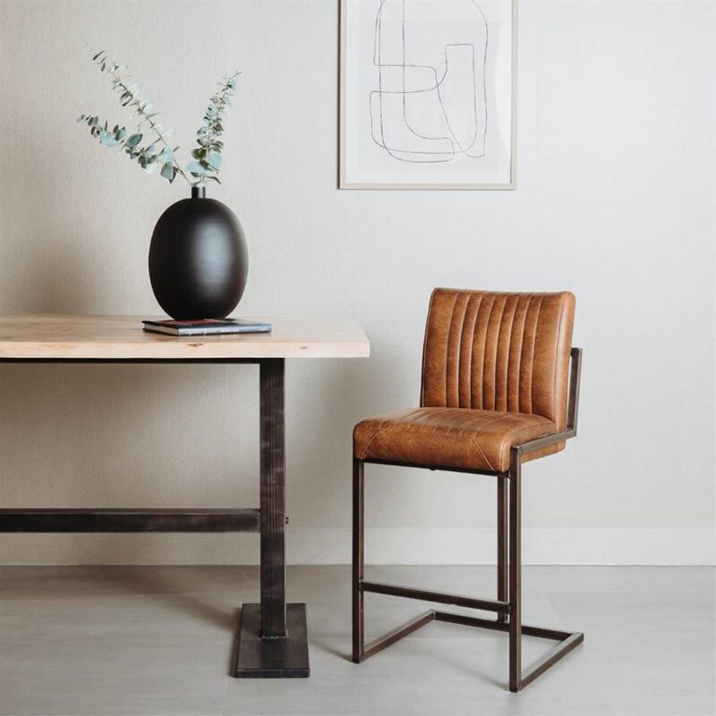 Ferro Barstoel – fabric Savannah light brown