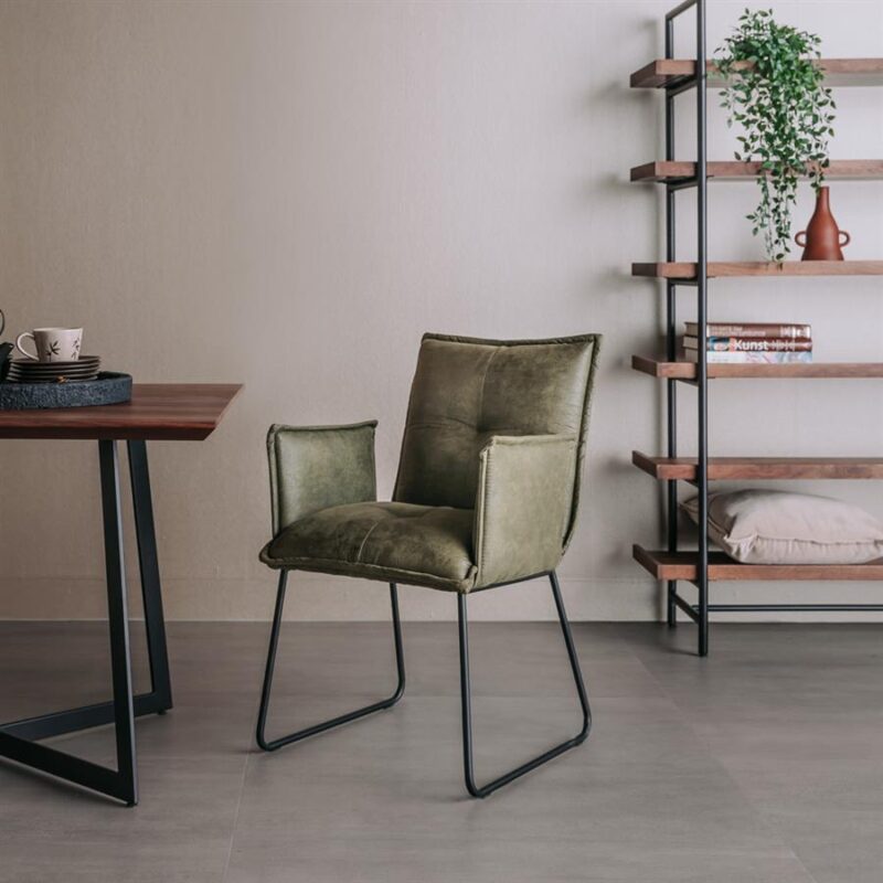 Seda Armstoel – fabric Cherokee 13 green