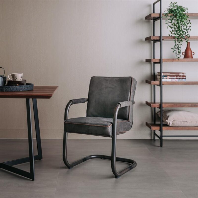 Volano Armstoel – Bull anthracite