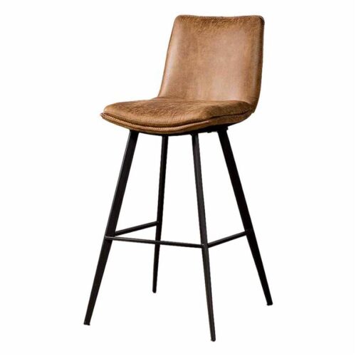Barstoel Pamplona - fabric Cognac