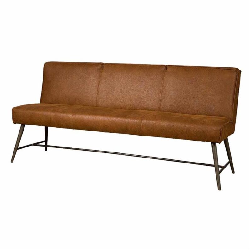 Belmonte Bankje 185 – fabric Cherokee 8 cognac