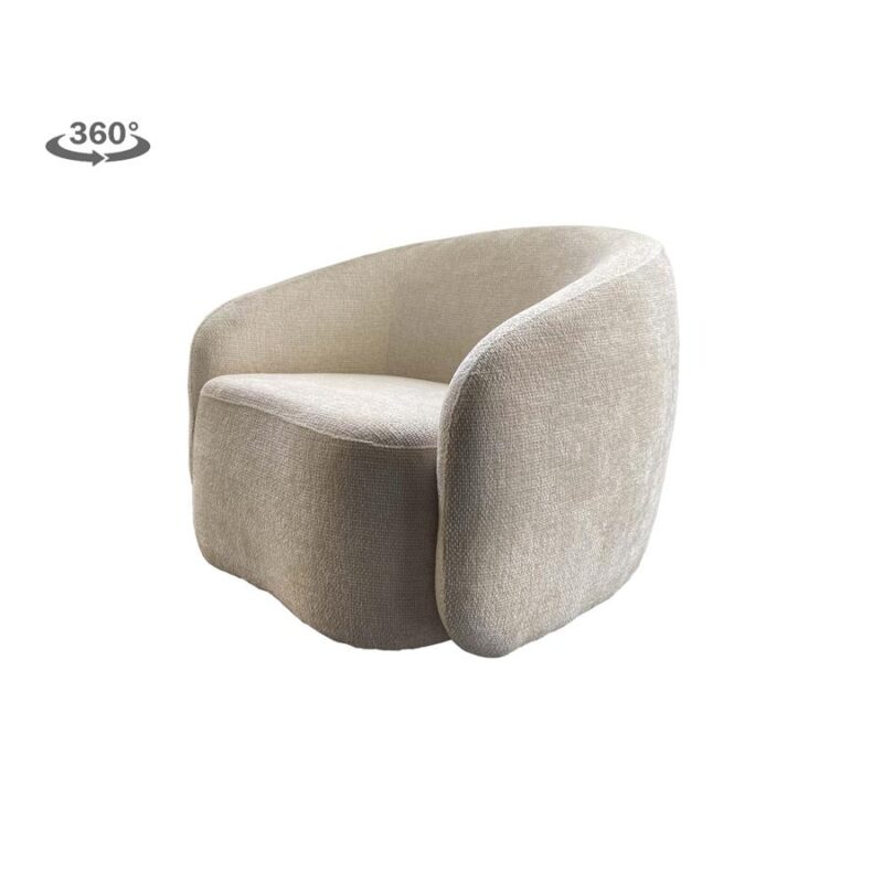 Castro Fauteuil - fabric Haga 23 pearl (draaibaar)