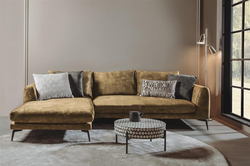 Nottingham  2 5-AR + Chaise L – Adore 015 Yellow Orange