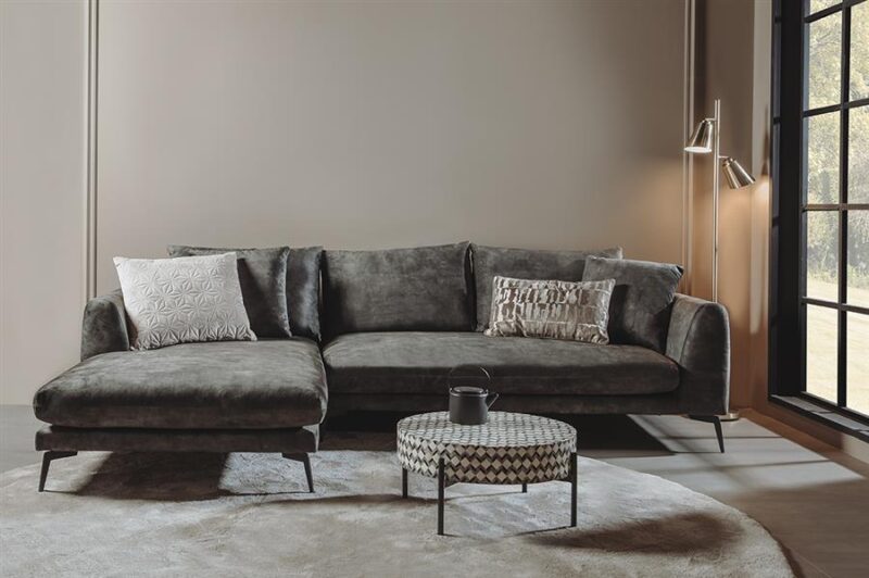 Nottingham  2 5-AR + Chaise L – Adore 017 Grey Olive