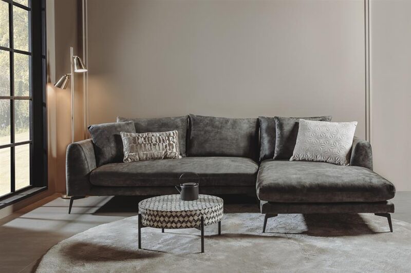 Nottingham  2 5-AL + Chaise R – Adore 017 Grey Olive