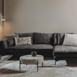 Nottingham  2 5-AL + Chaise R – Adore 029 Anthracite Grey
