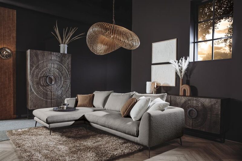 Nottingham 2 5-AR + Chaise L – Copenhagen 803 Cement Grey